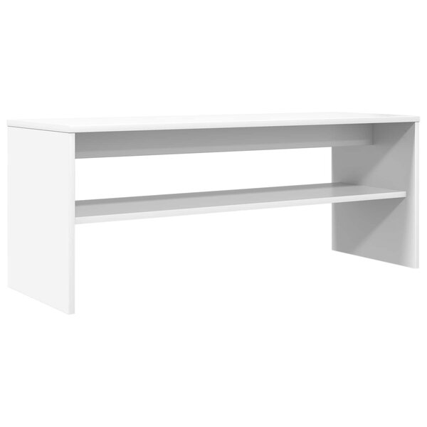 vidaXL Meuble TV Blanc 100 x 35 x 40 cm Bois d'ingénierie
