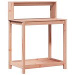 vidaXL Table de rempotage avec étagères bois massif de douglas