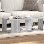 vidaXL Table basse sonoma gris 89 5x48x30 cm bois d'ingénierie
