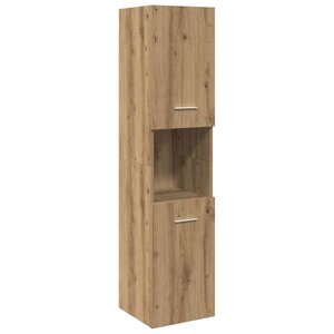 vidaXL Armoire de salle de bain suspendue chêne artisanal 30x30x130 cm