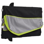 vidaXL Remorque de vélo noir et vert 45 kg fer
