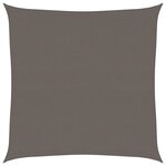 vidaXL Voile d'ombrage 160 g/m² Anthracite 7x7 m PEHD