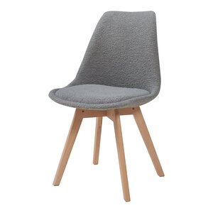 Lot de 2 chaises de salle à manger salon design moderne cuisine bouclé gris 03_0009612