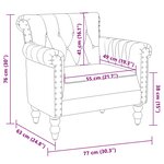 vidaXL Fauteuil Noir Cuir de chèvre véritable