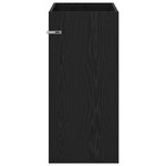 vidaXL Meuble sous lavabo de salle de bain Chêne noir