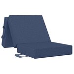 vidaXL Canapé-lit pliable 90 x 63 x 45 cm Bleu