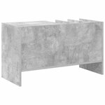 vidaXL Meuble à vinyles Gris béton 78 5 x 35 x 45 cm Bois d'ingénierie