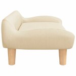 vidaXL Canapé pour enfants crème 70x40x24 cm tissu