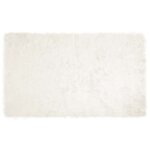 vidaXL Tapis en fausse Tafalla Blanc 100 x 200 cm Polyester