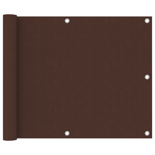 vidaXL Écran de balcon Marron 75x300 cm Tissu Oxford