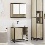 vidaXL Ensemble de meubles de salle de bain 2 Pièces chêne sonoma