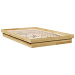 vidaXL Cadre de lit sans matelas 120x190 cm bois massif de chêne