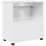 vidaXL Cabinet de salle de bain Blanc brillant 61 x 35 x 64 cm