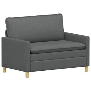 vidaXL Canapé Gris foncé 126 x 81 x 87 5 cm Tissu