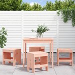 vidaXL Ensemble à manger de jardin 5Pièces bois massif Douglas