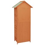 vidaXL Armoire de rangement de jardin Marron 42 5x64x190 cm
