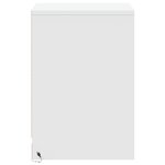 vidaXL Armoire de chevet avec lumières LED blanc bois d'ingénierie