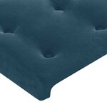 vidaXL Sommier à lattes de lit matelas et LED Bleu foncé 100x200 cm
