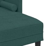 vidaXL Ensemble de canapé 2 pièces avec coussins en tissu vert foncé