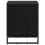 vidaXL Table de chevet avec tiroir 2 Pièces Chêne noir 50 x 39 5 x 50 cm