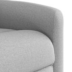 vidaXL Fauteuil de massage inclinable gris nuage tissu
