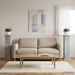 vidaXL Support de Plante 2 Pièces Gris béton 30 5 x 30 x 100 5 cm