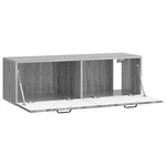vidaXL Meuble TV mural Sonoma gris 98 x 31 x 30 cm Bois d'ingénierie