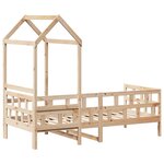 vidaXL Lit de jour avec toit 80x200 cm bois de pin massif