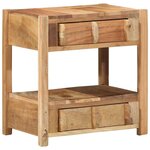 vidaXL Table d'appoint avec tiroir Marron 43 x 32 x 46 cm