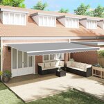 vidaXL Auvent Blanc 6 × 3 5 m Métal