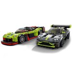 Lego 76910 speed champions aston martin valkyrie amr pro & vantage gt3  2 modeles de voitures de course  jouet pour enfants