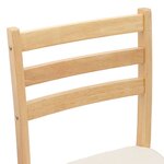 vidaXL Chaises de salle à manger 2 Pièces Naturel 40 x 47 5 x 99 5 cm