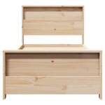 vidaXL Cadre de lit Marron 75 x 190 cm Bois massif en pin
