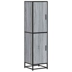 vidaXL Buffet haut sonoma gris 35 5x35x139 cm bois d'ingénierie métal