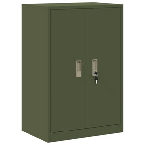 vidaXL Armoire de rangement Vert olive 60 x 40 x 90 cm Acier