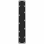 vidaXL Pieds de table à manger Noir 2 pièces 50 x (72-73) cm Acier