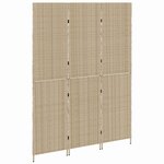 vidaXL Paravent Pliant Manuel Beige 147 x 180 cm polyrotin