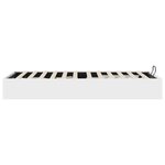 vidaXL Cadre de lit ottoman Blanc 193 x 75 5 x 25 cm Bois d'ingénierie