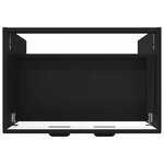 vidaXL Armoire sous évier de salle de bain Noir 56 x 37 5 x 81 cm