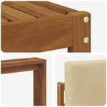 vidaXL Ensemble de canapés d'extérieur 8 pc Naturel et Beige