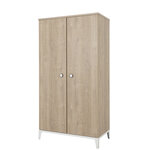 Armoire 2 portes Marcel Chene blond
