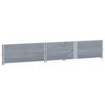 vidaXL Jardinière gris 150x100 cm bois de pin massif