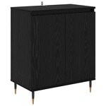 vidaXL Buffet Chêne noir 60 x 35 x 70 cm Bois d'ingénierie