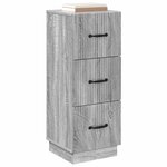 vidaXL Armoire à tiroirs Sonoma gris 33 x 34 5 x 87 cm