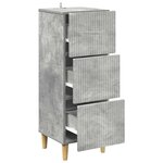 vidaXL Armoire à tiroirs Gris béton 33 x 34 5 x 90 cm