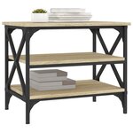 vidaXL Table d'appoint Chêne sonoma 55x38x45 cm Bois d'ingénierie