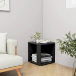 vidaXL Table d'appoint Noir 33x33x34 5 cm Aggloméré
