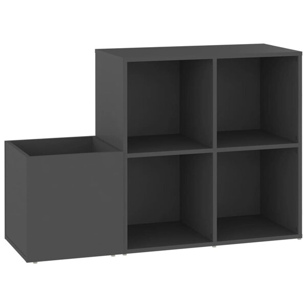 vidaXL Armoire à chaussures entrée gris 105x35 5x70 cm bois ingénierie