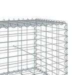 vidaXL Panier gabion avec couvercle 700x50x50 cm fer galvanisé