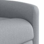 vidaXL Fauteuil inclinable Gris clair Tissu